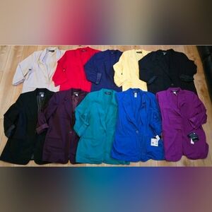 Vintage Lot Of SAG HARBOR Satin Cuff Blazers Jacket Sz 16 / 18